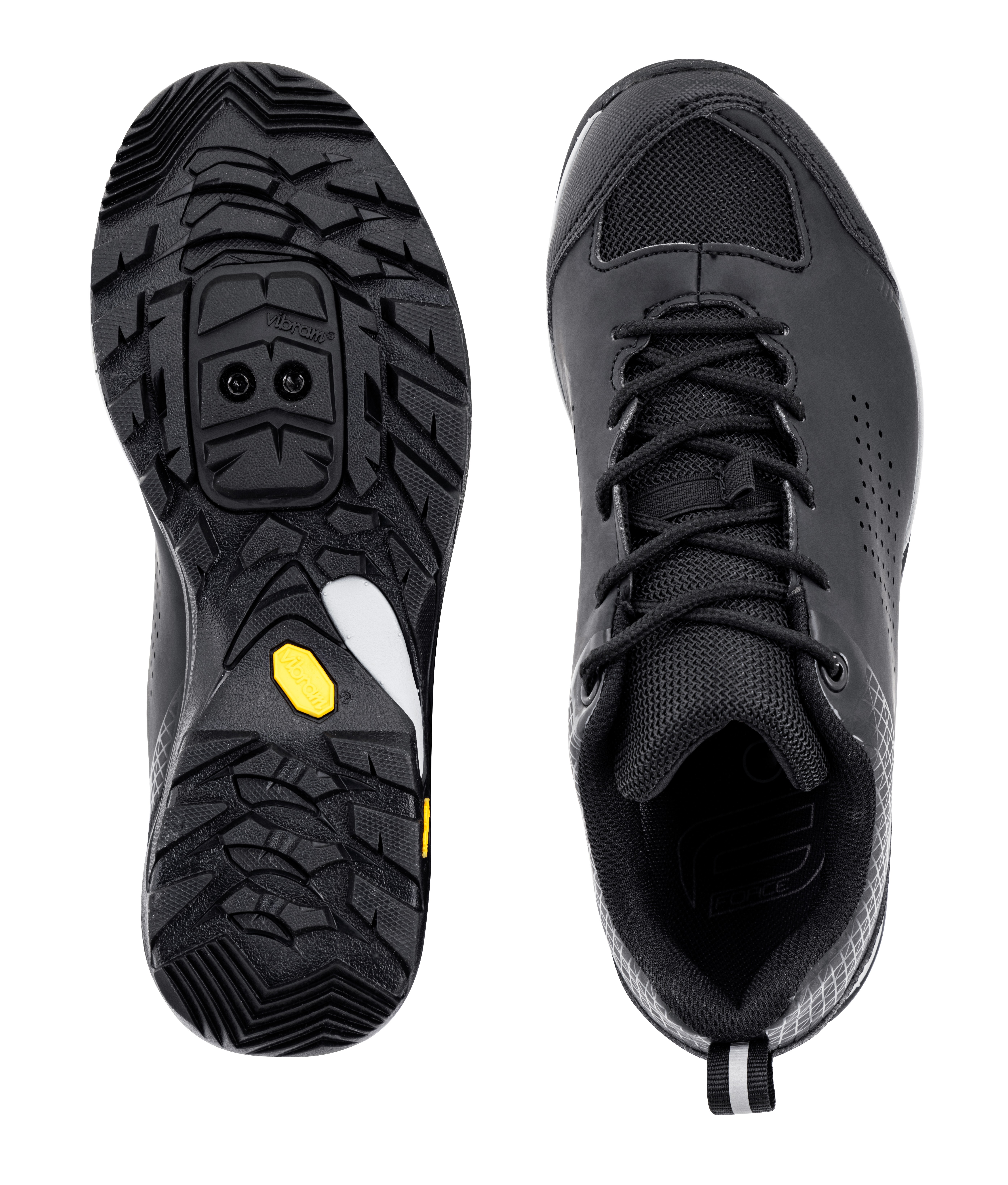 Pantofi ciclism Force Hill Vibram, negru, 45 [4]