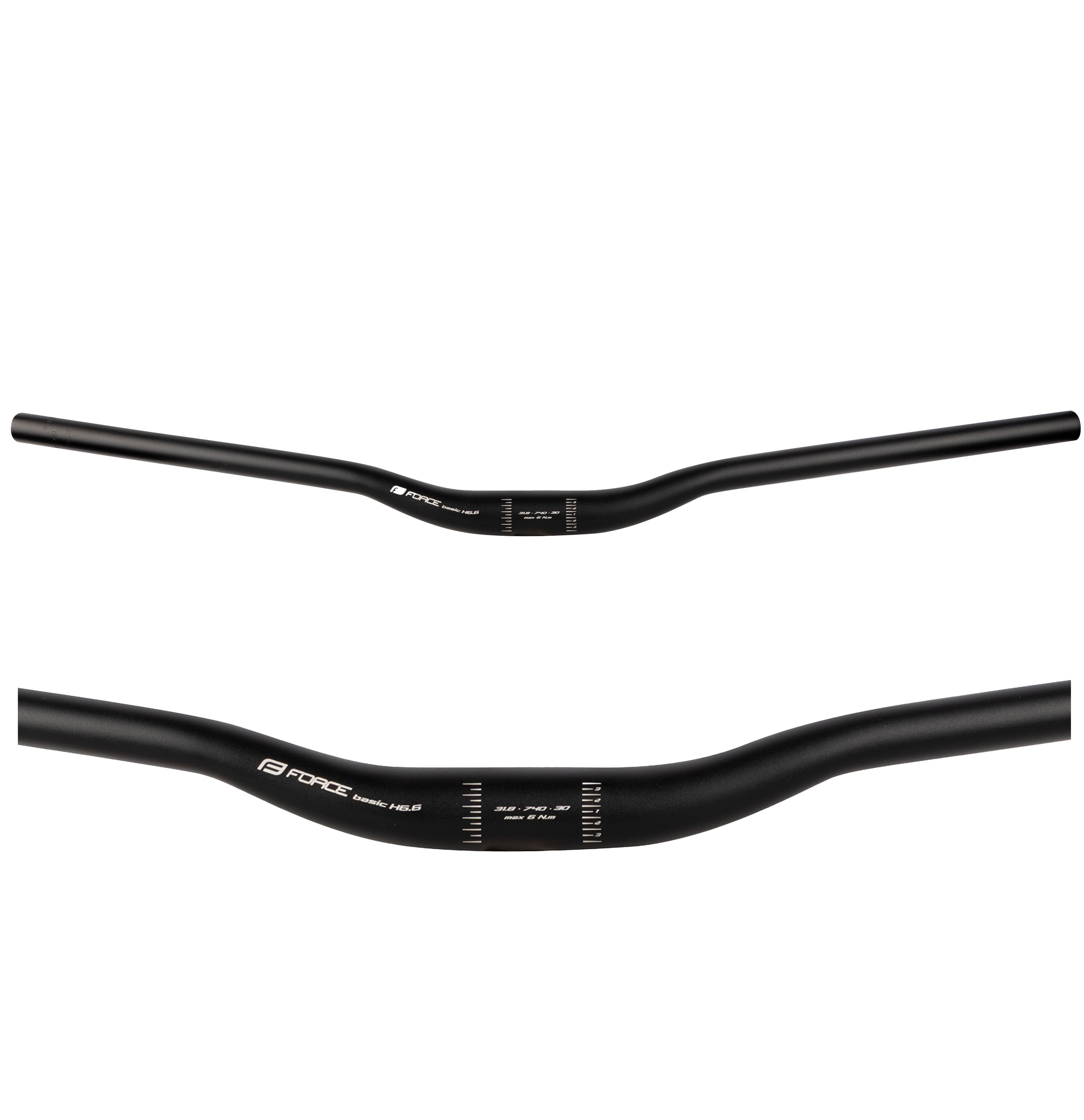 Ghidoane - Ghidon Force Basic H6.6 rised 31.8/740mm AL Negru Mat