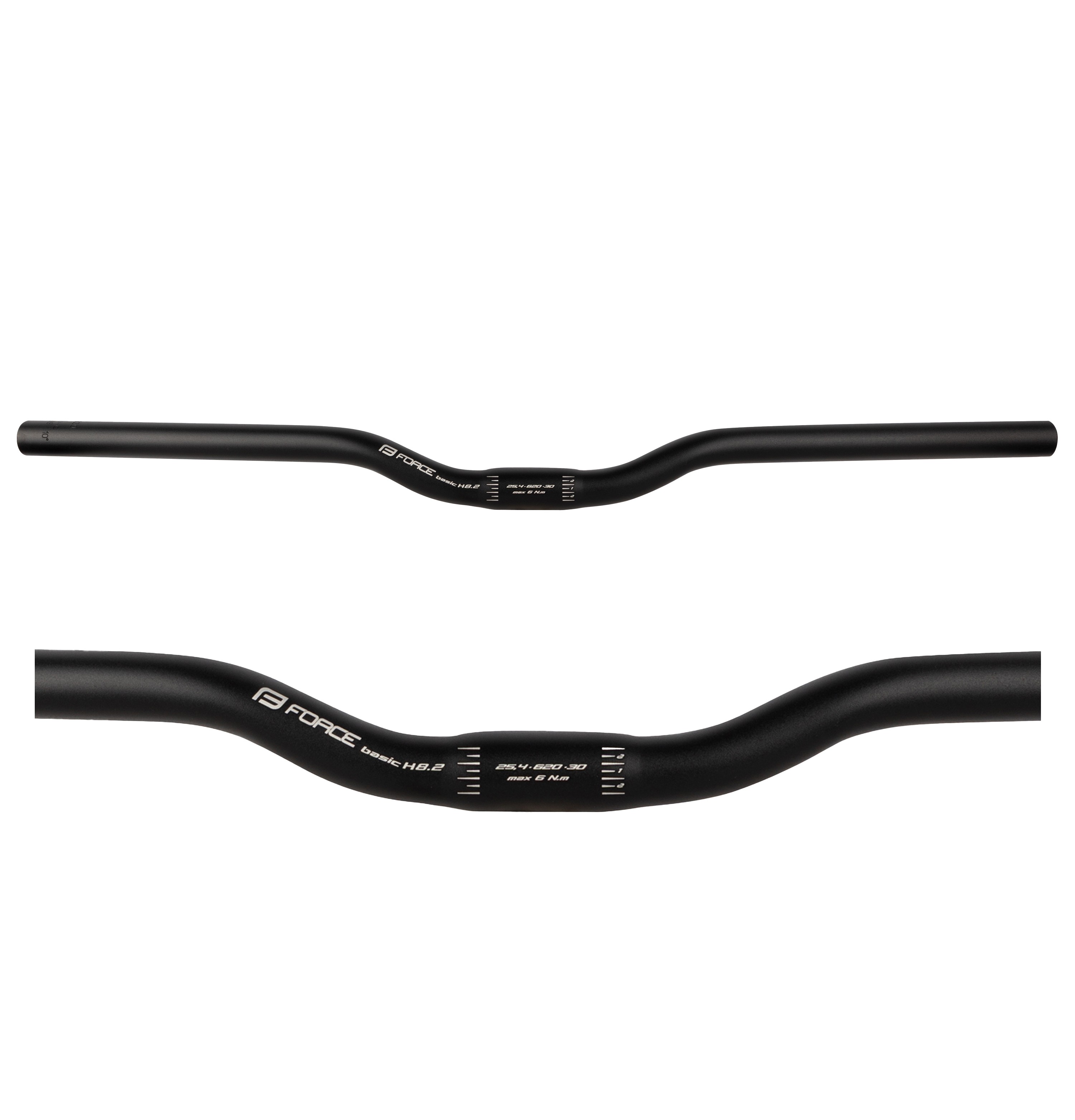 Ghidoane - Ghidon Force Basic H8.2 rised 25.4/620mm AL Negru Mat