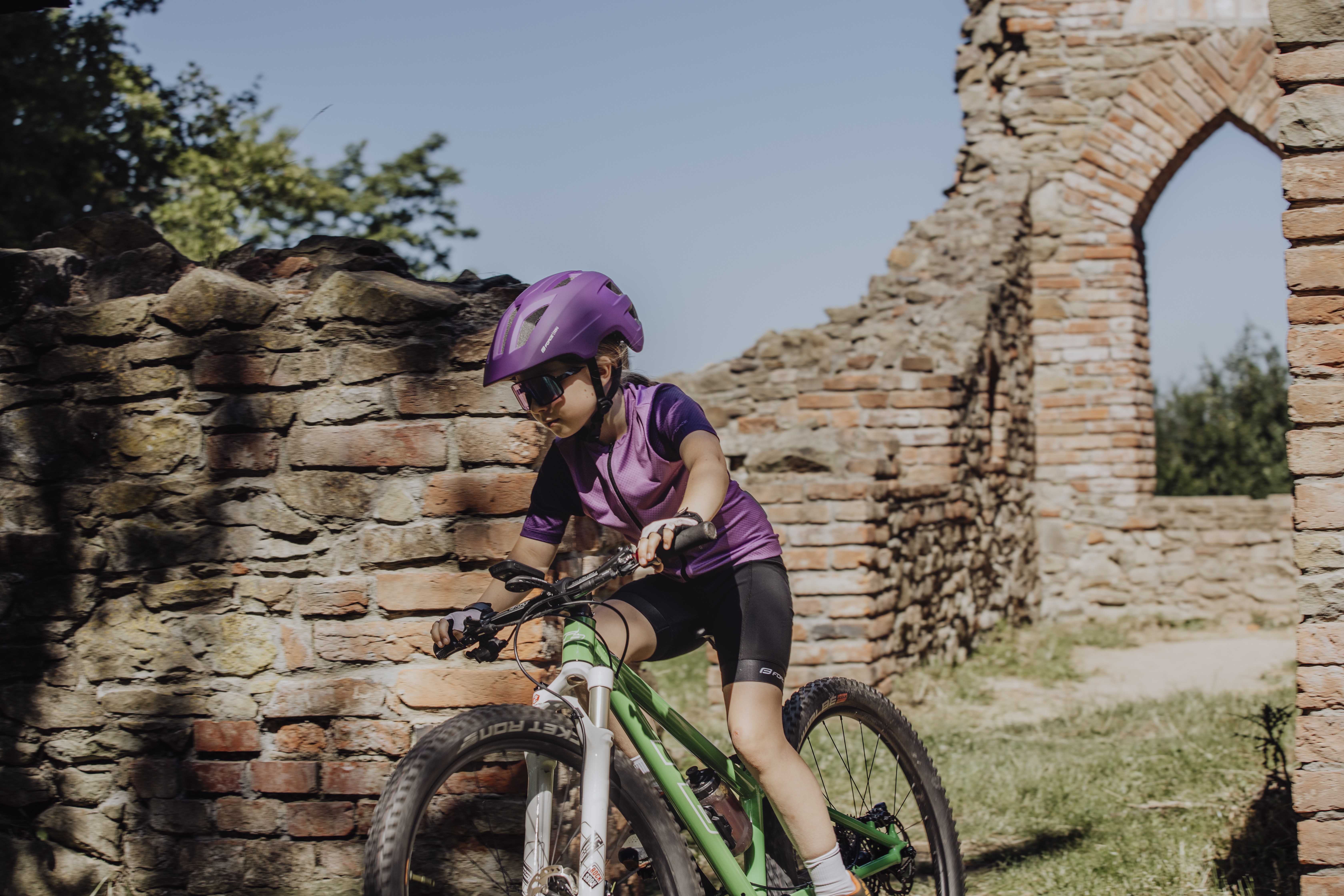 Pantaloni scurti cu bretele Force Kid Victory Negru/Gri 154-164cm [5]