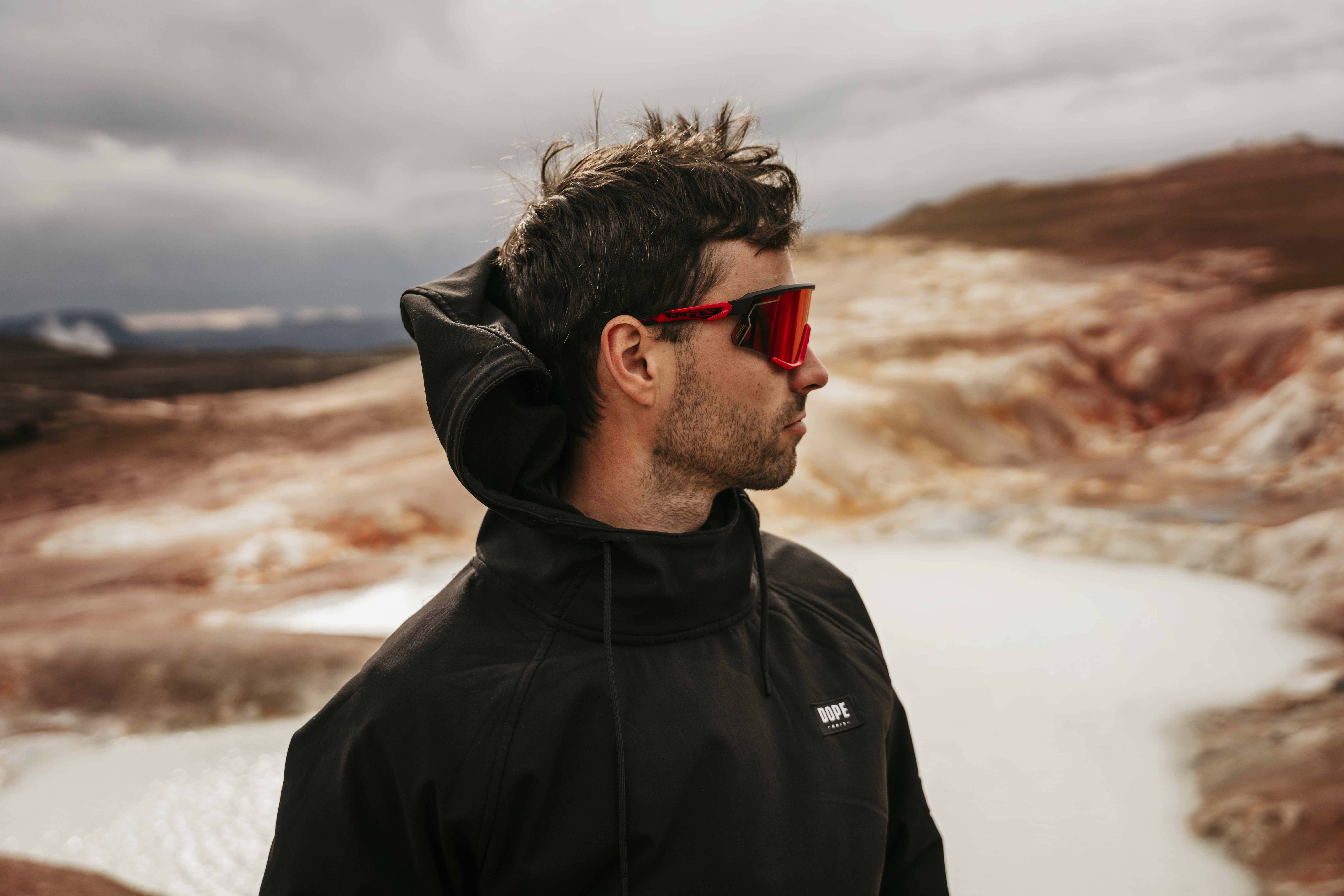 Ochelari Force Sonic negru/rosu, lentila rosie oglinda [7]