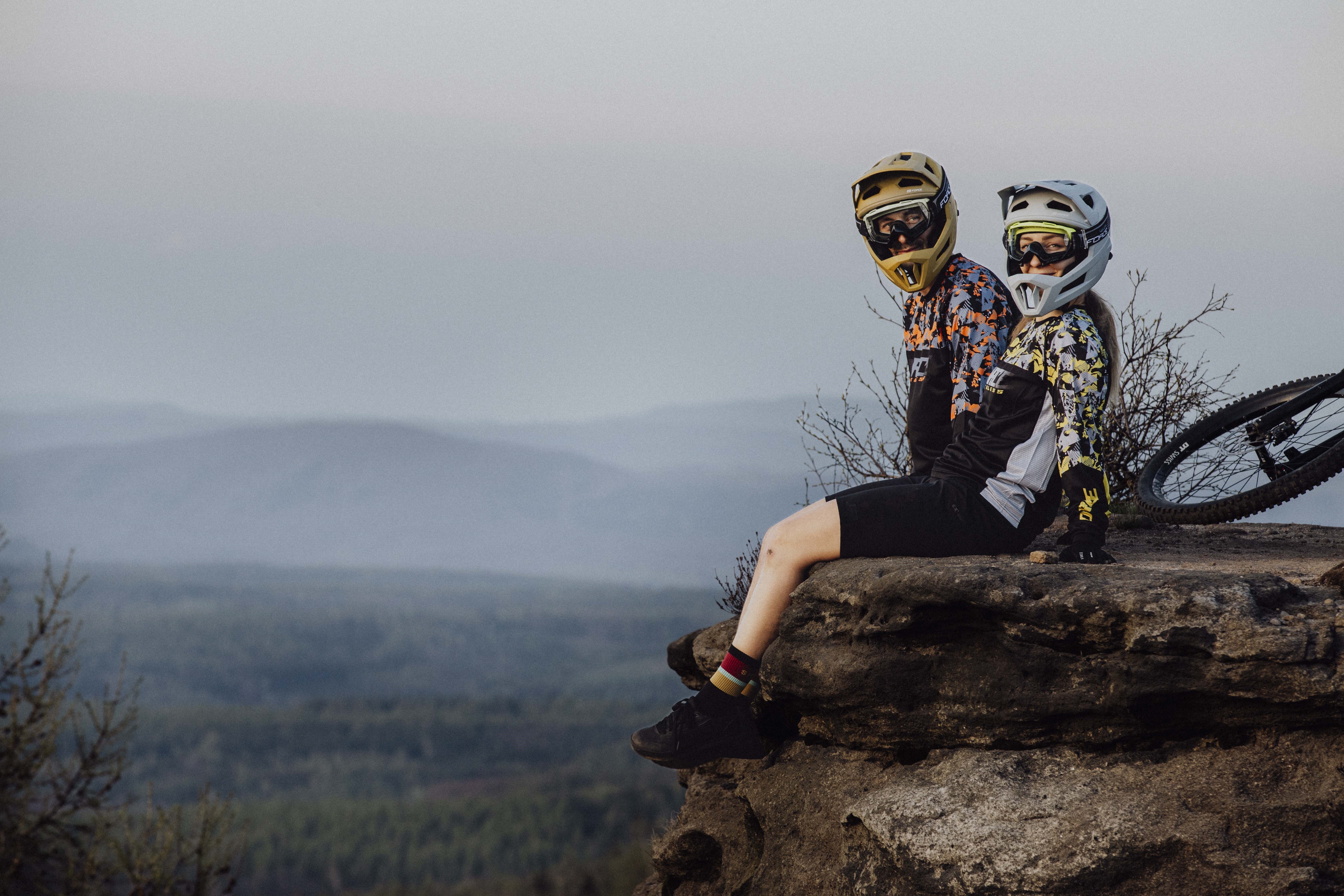 Casca full-face Force Venom Downhill, maro, S-M, 55-58cm [8]