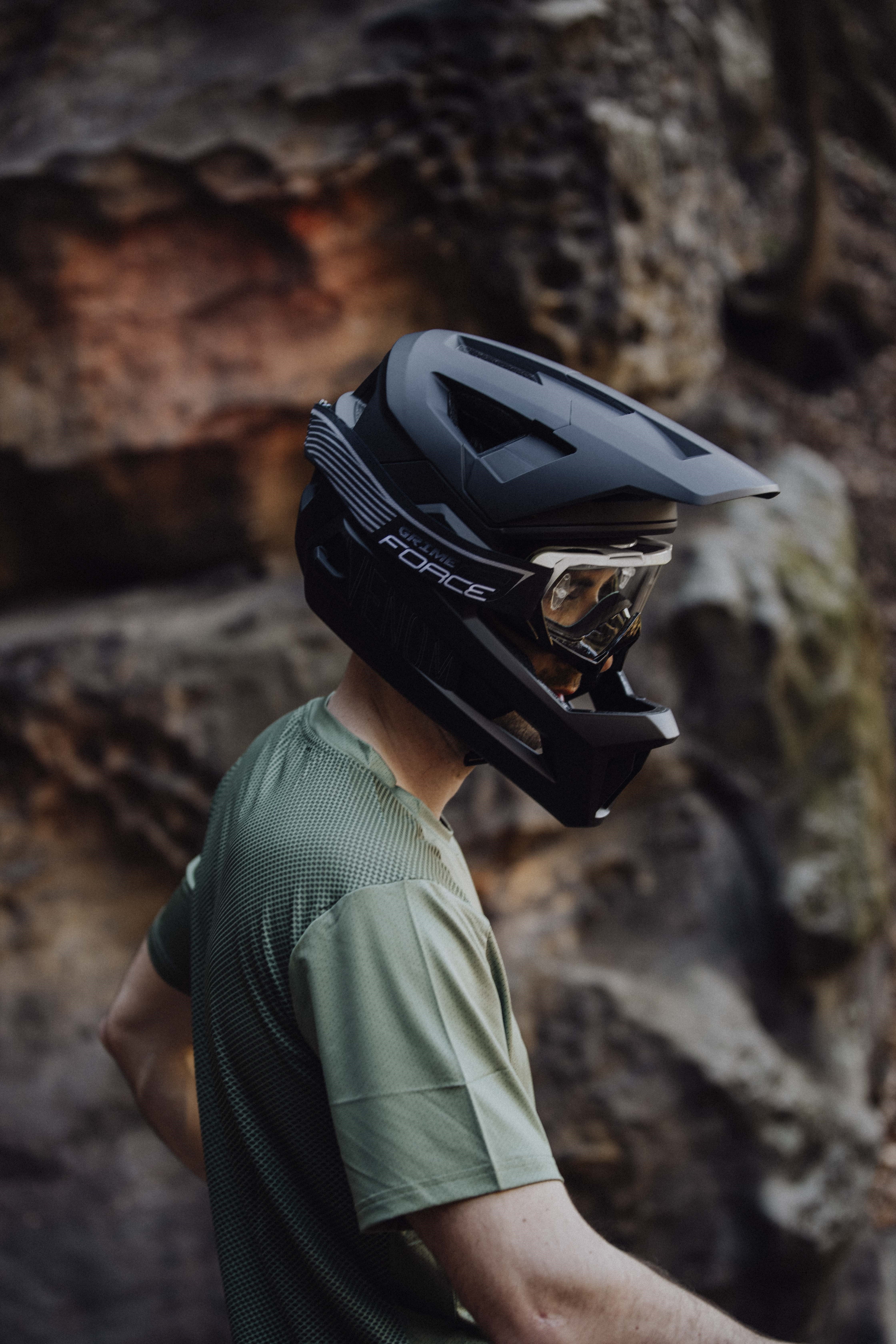 Casca full-face Force Venom Downhill, negru, S-M, 55-58cm [8]