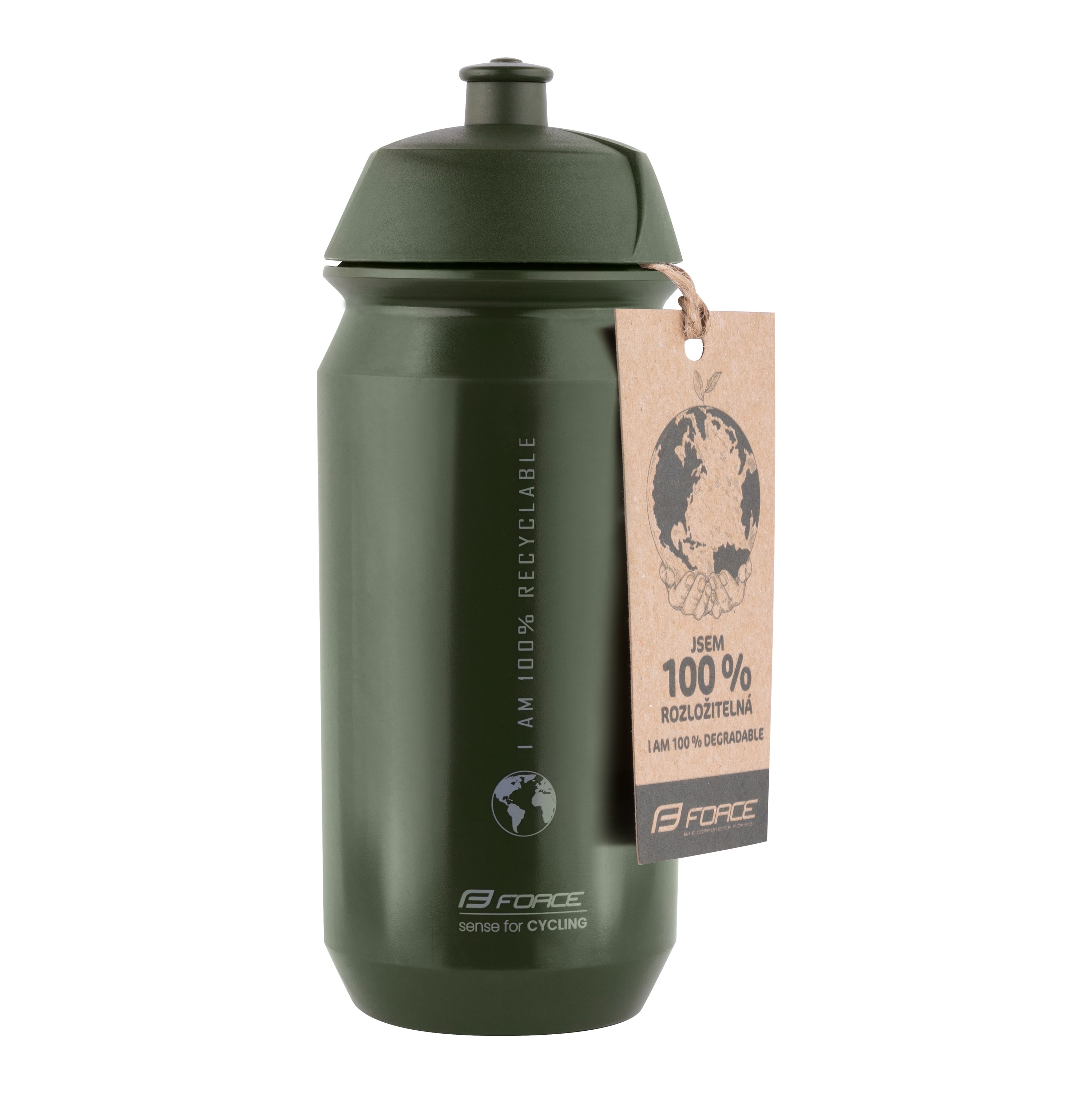 Bidon Force Bio Earth 500ml verde/gri [3]