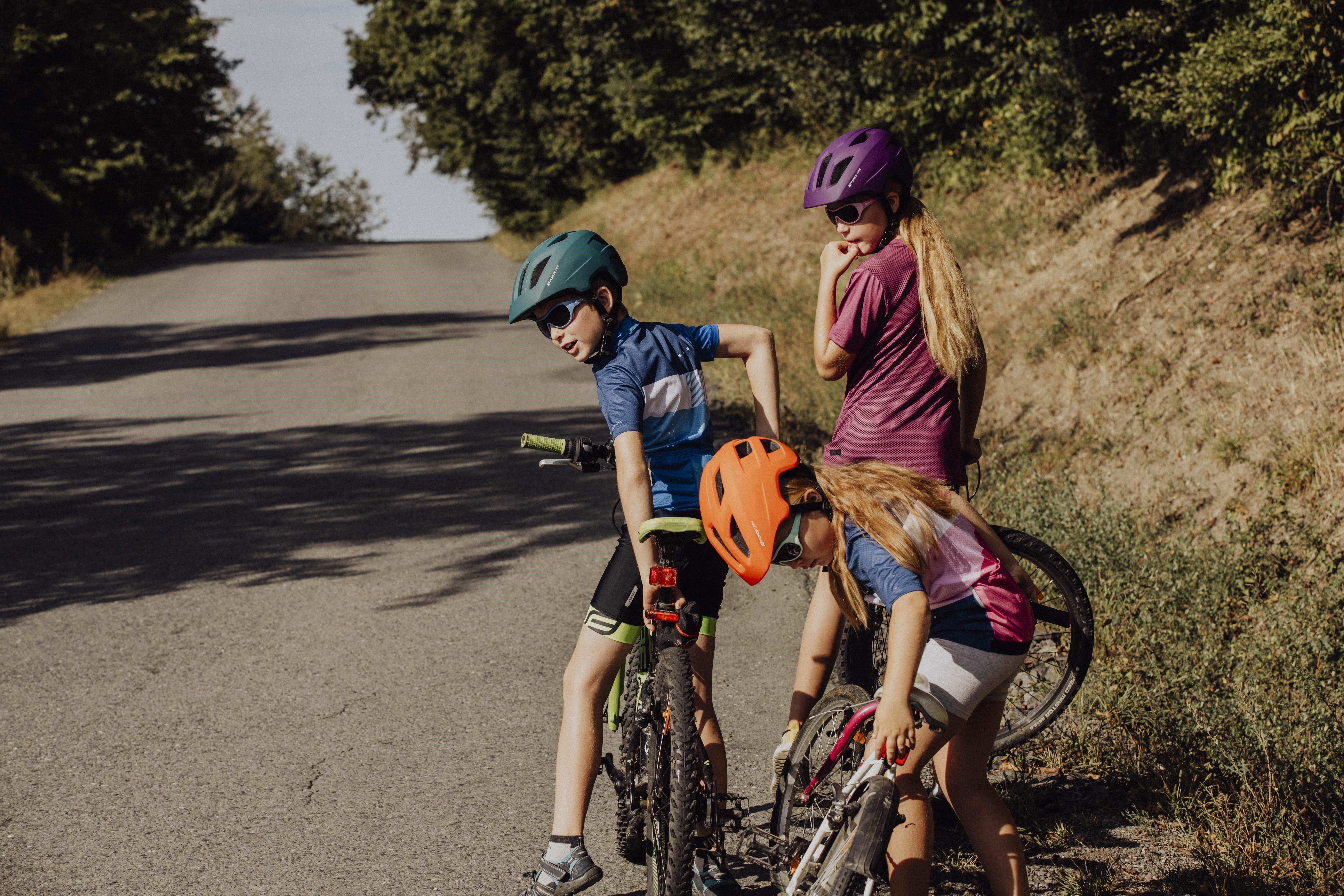 Casca Force Zebu cu lumina, teal XS-S (46-52 cm) [10]