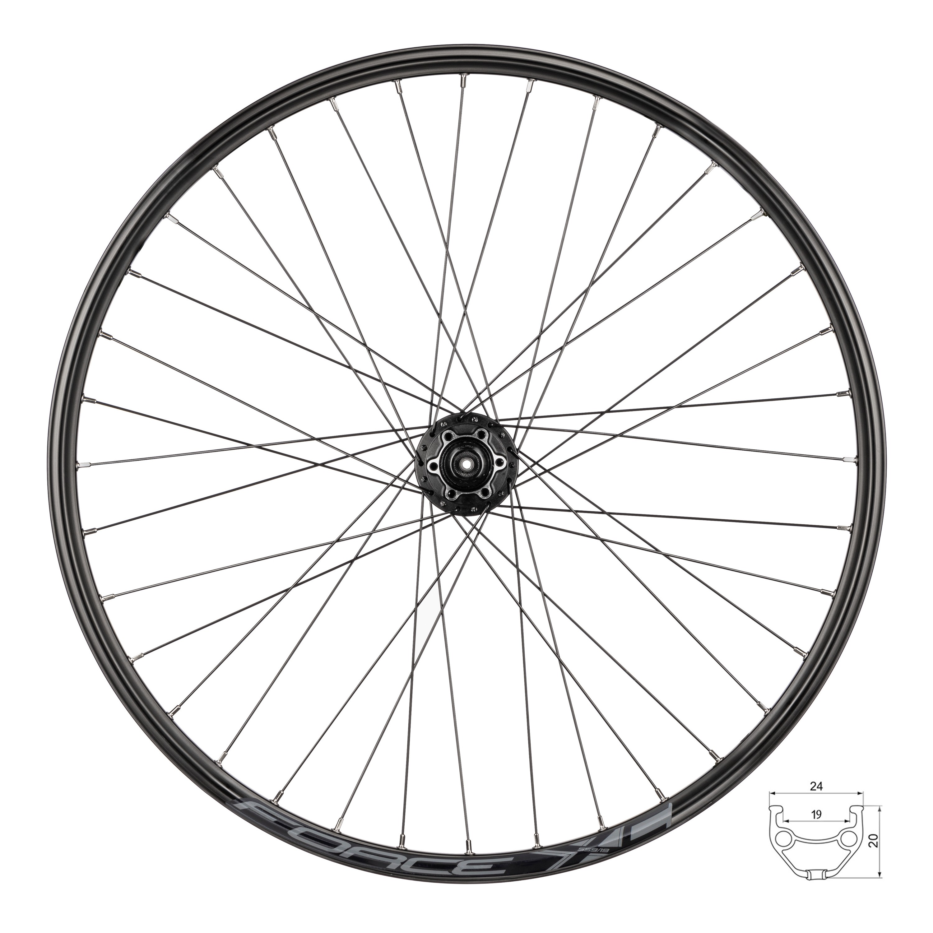 Roata spate 26" Force XC Disc 559x19 36h [1]