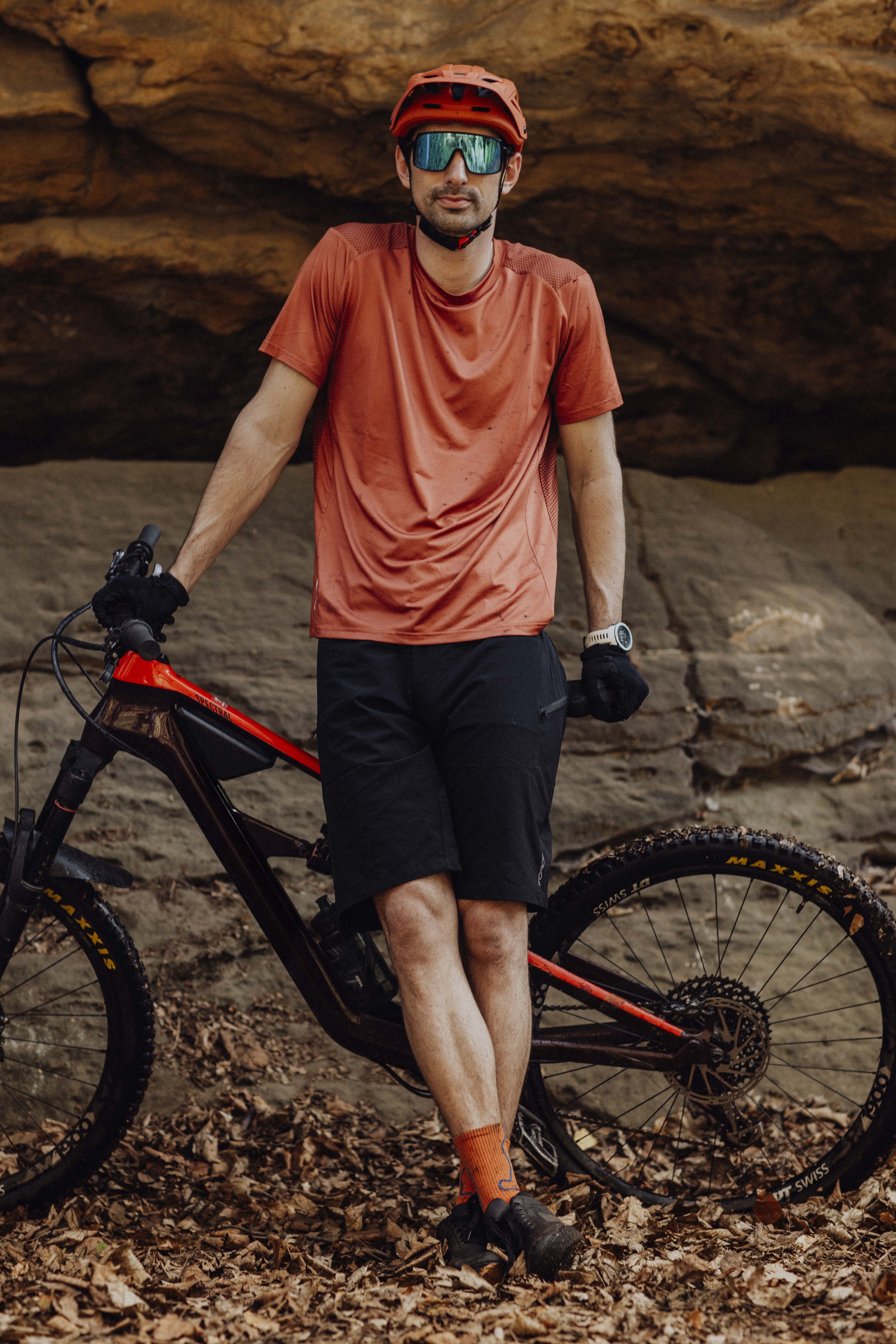 Pantaloni Scurti Force Mount MTB Negri XXXL [4]