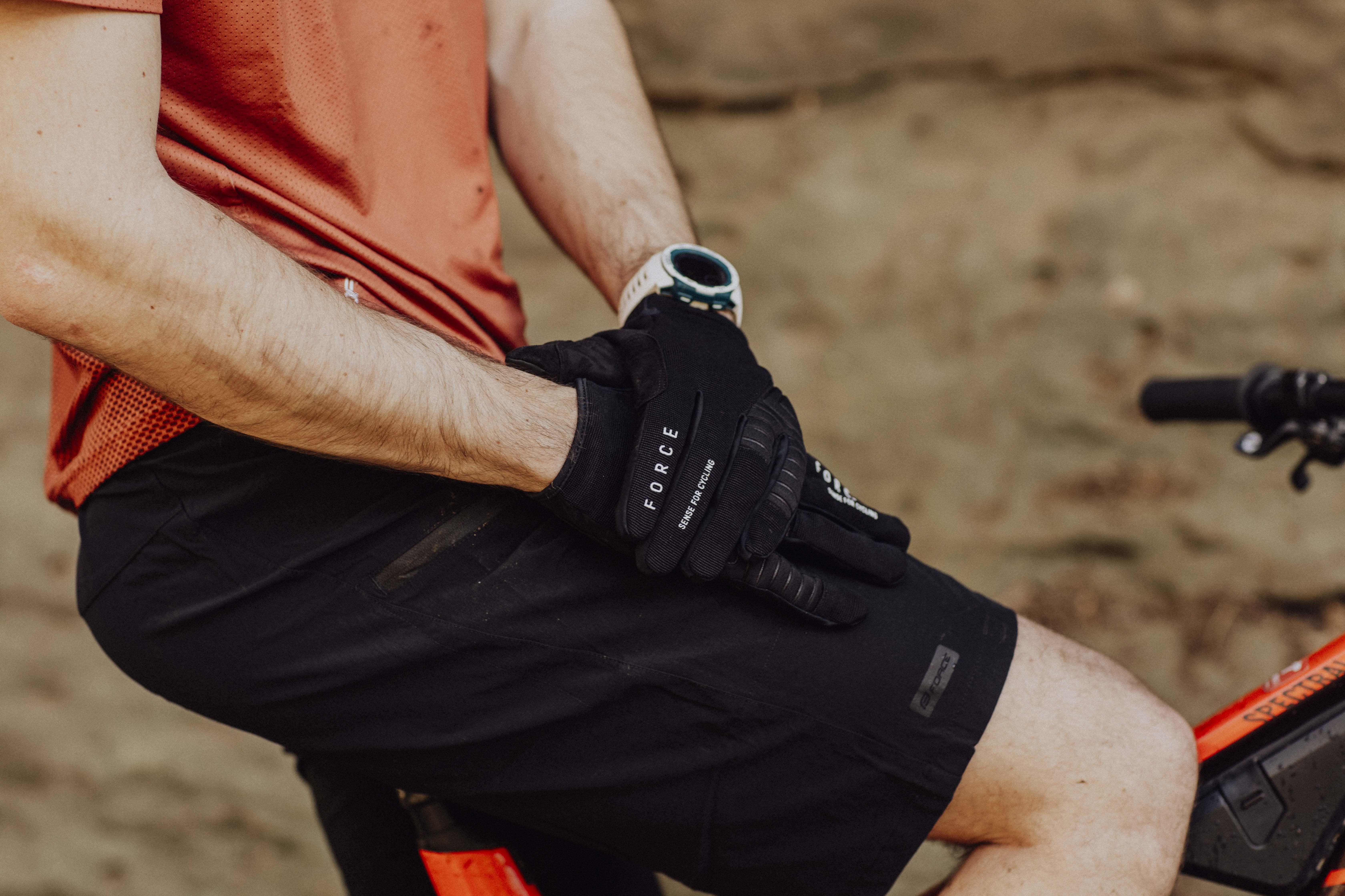 Pantaloni Scurti Force Mount MTB Negri XXXL [5]