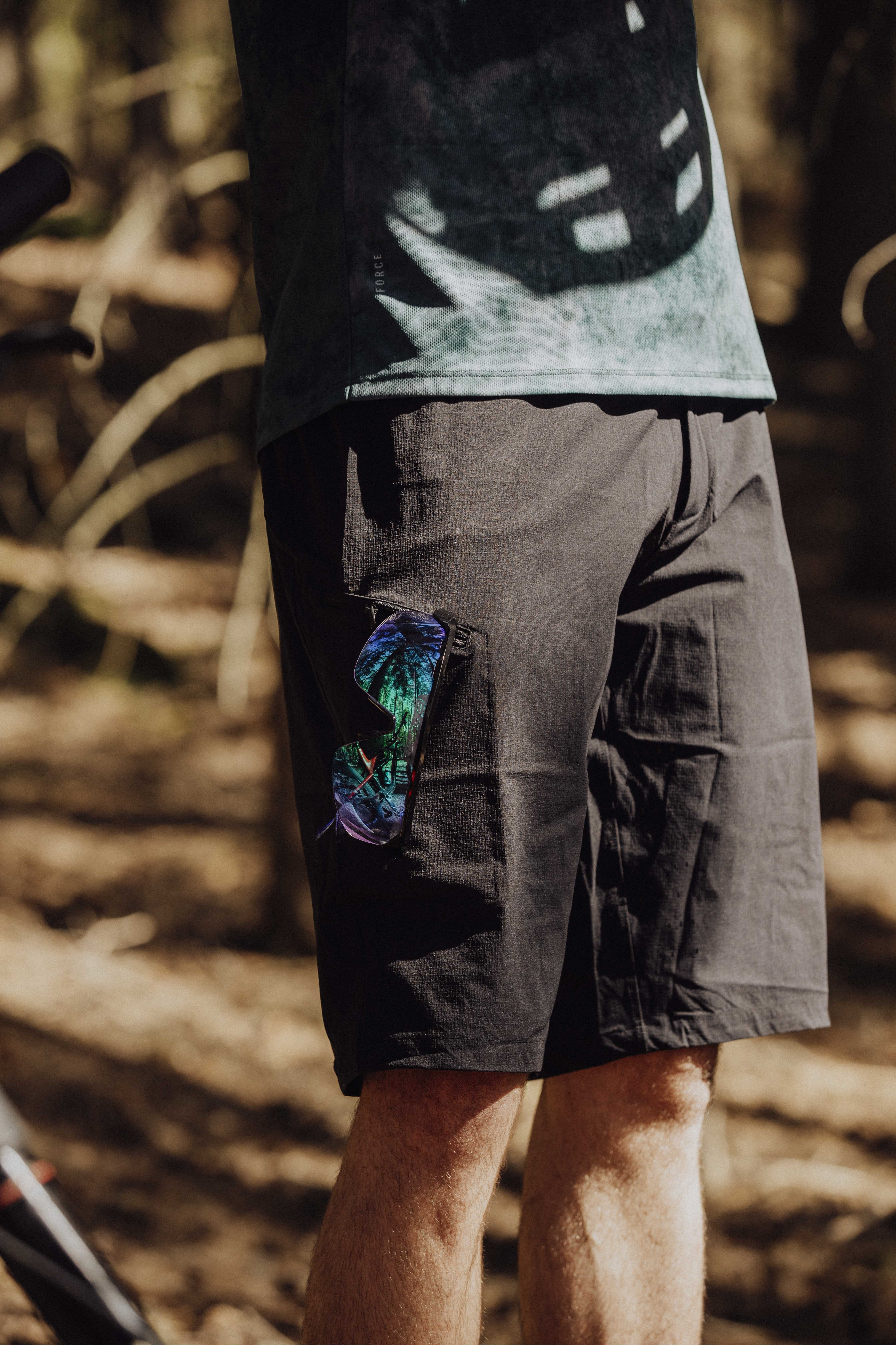 Pantaloni Scurti Force Rebel MTB Negri XL [4]