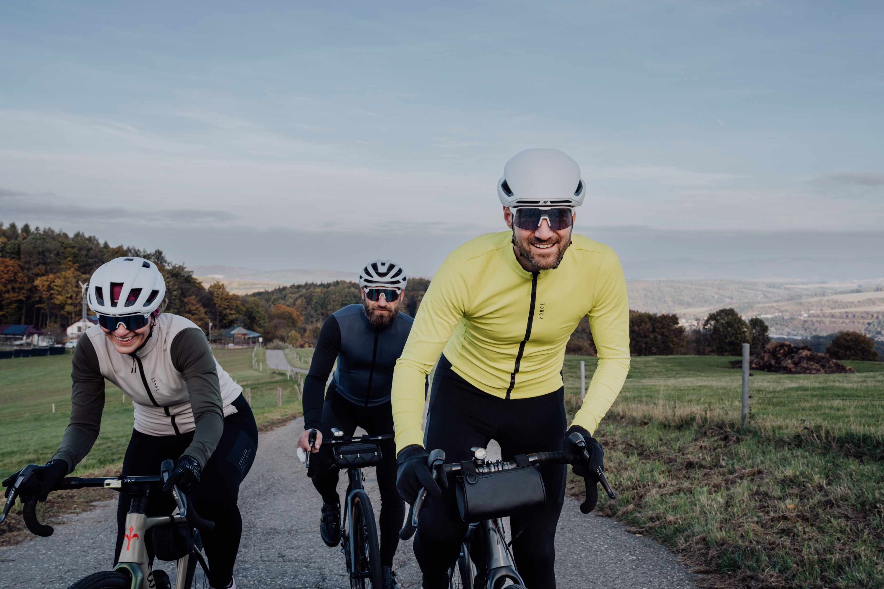 Bluza cu maneca lunga Force Endless, galben fluo L [6]