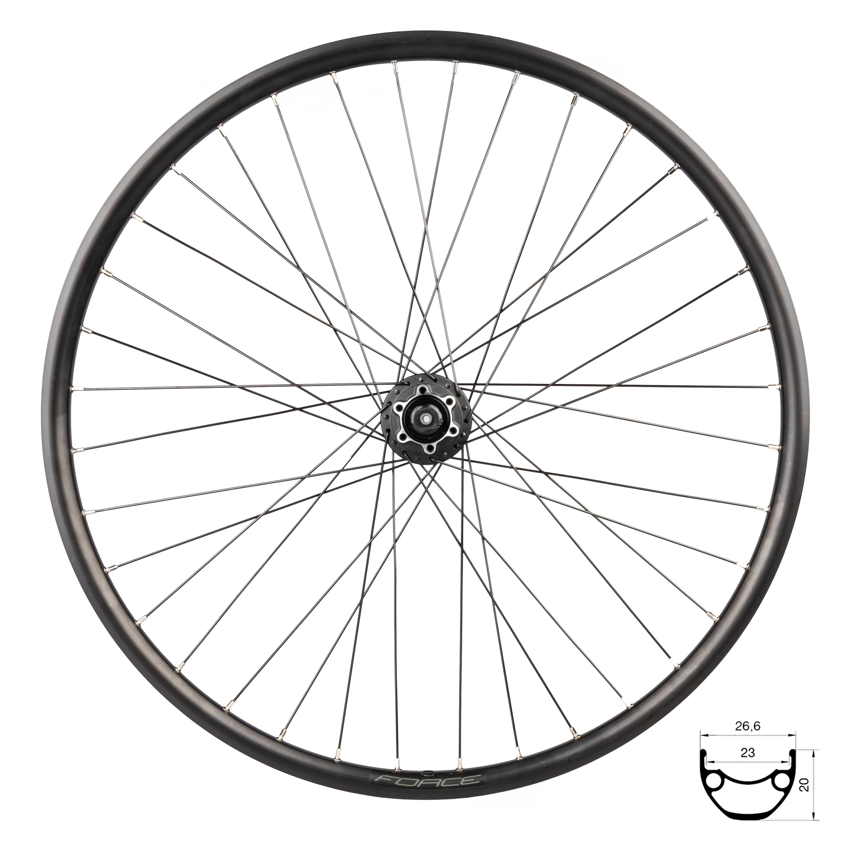 Roata Fata Force XC Disc 584x23 HBM475-6b 36H [1]