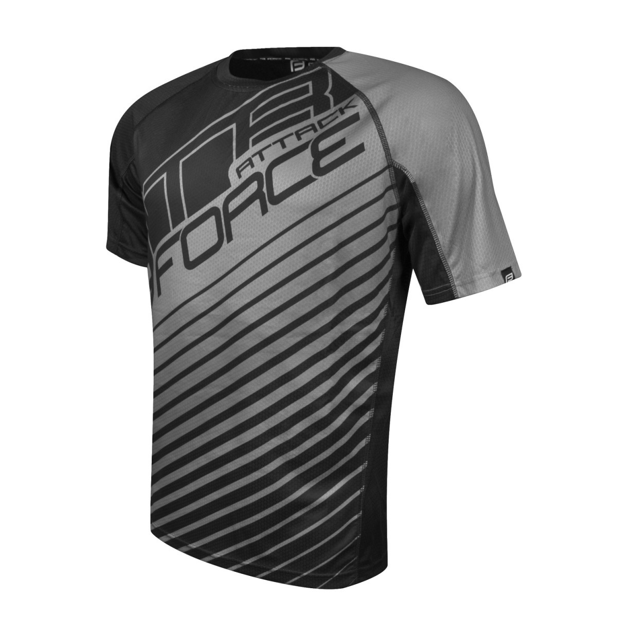 Tricou Force MTB Attack negru/gri XS [1]