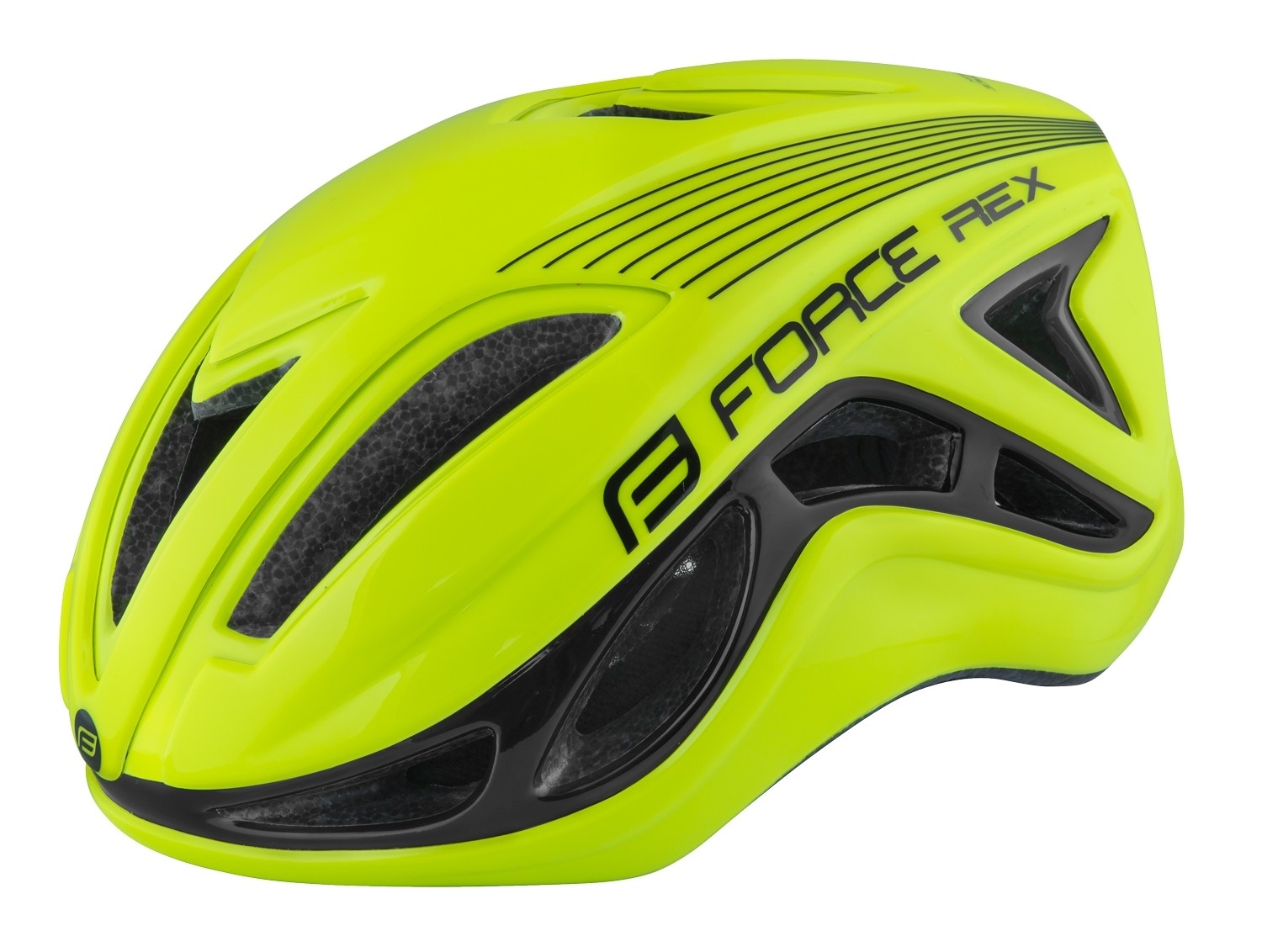 Casti bicicleta - Casca Force Rex fluo/negru L/XL