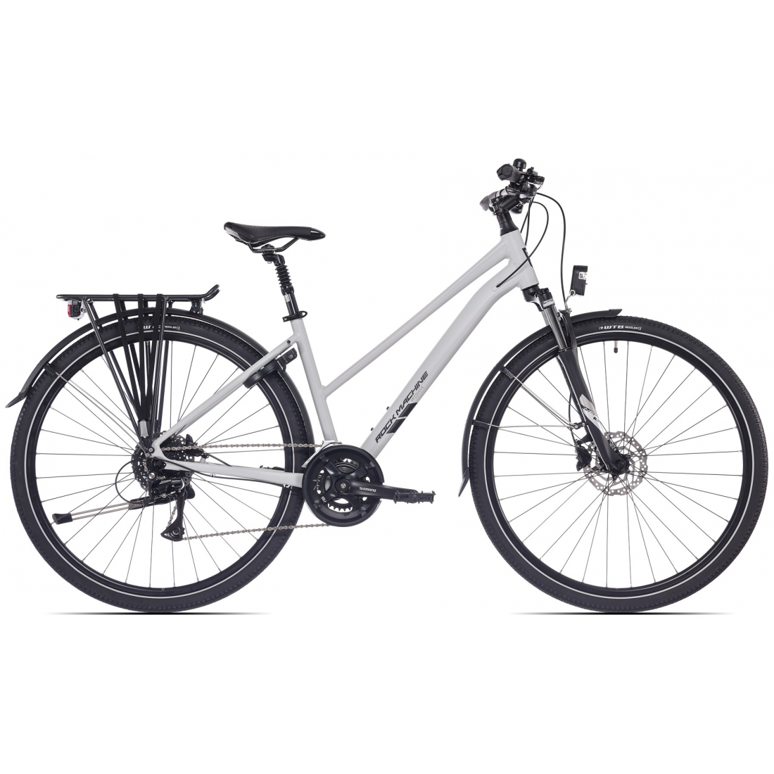 Bicicleta Rock Machine Rokk 40 Easy Entry 28 Gloss Limerock Grey 46cm - (M) [1]