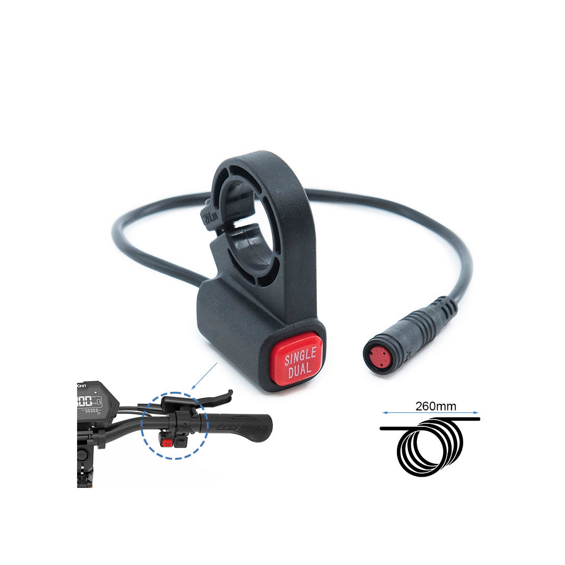 Componente electrice trotinete - Comutator Single/Dual pentru Kukirin G3 Pro [Kugoo]