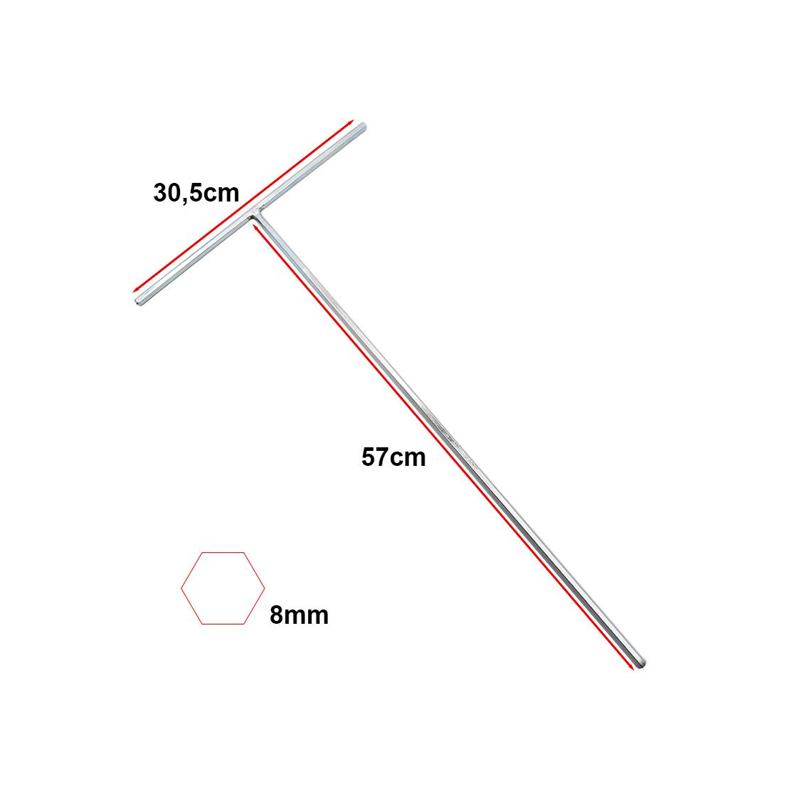 Accesorii trotinete electrice - Imbus 10mm M10/58cm pentru trotineta Smartgyro