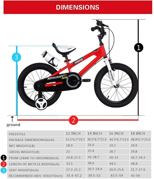 Bicicleta RoyalBaby Freestyle 14'' Red [5]