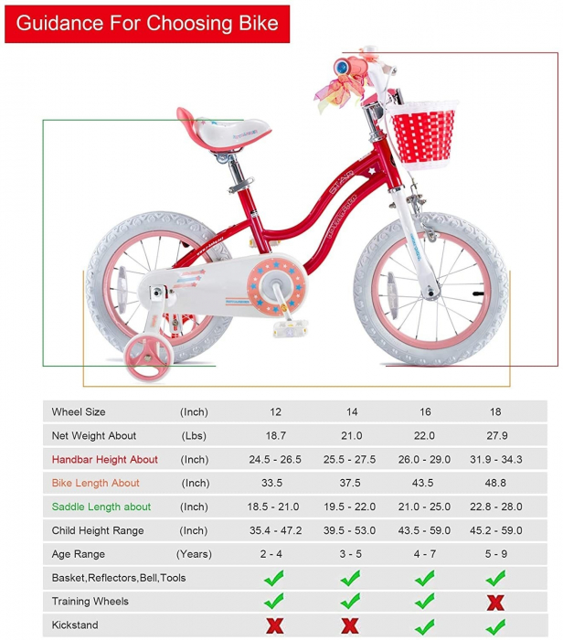 Bicicleta RoyalBaby Star Girl 16'' Pink [6]