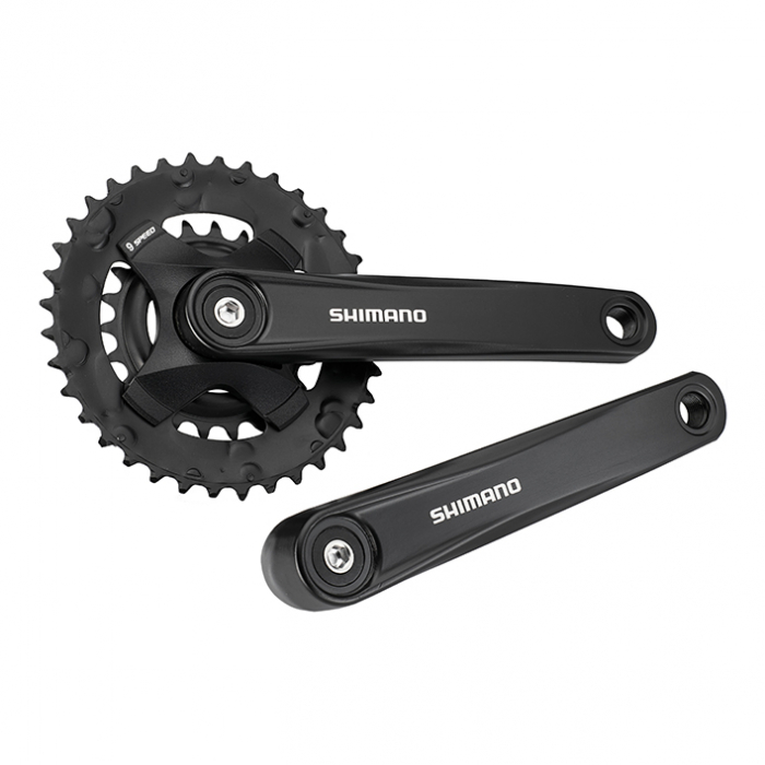 Angrenaj pedalier Shimano FC-MT101-B2, 2x9 vit, brate 170mm, fara CG, 36x22T [3]