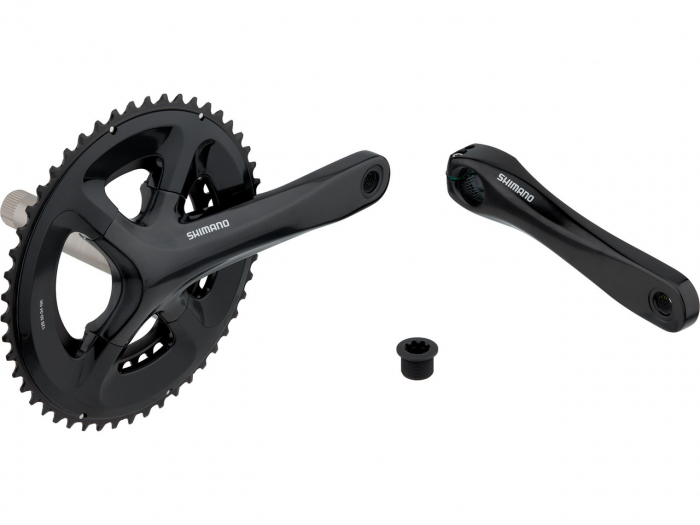 Angrenaj pedalier Shimano FC-RS520, 2x12 vit, brate 170mm, fara BB, 50x34T, neambalat [4]