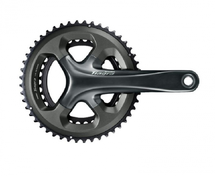 Angrenaj pedalier Shimano Tiagra FC-4700, 2x10 viteze, Hollowtech II, fara aparatoare lant, brate 170mm, fara BB, 48x34T [1]
