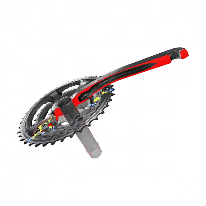 Angrenaj pedalier Shimano XTR FC-M9020-3, 3x11 viteze, Hollowtech II, fara aparatoare lant, brate 170mm, fara BB, 40x30x22T [3]
