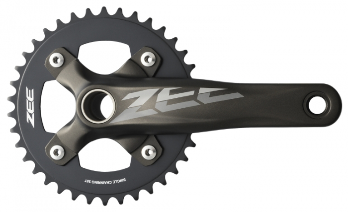 Angrenaj pedalier Shimano ZEE FC-M640, Hollowtech II, fara bash guard, brate 165mm, cu SM-BB52 68/73mm, fara foi [1]
