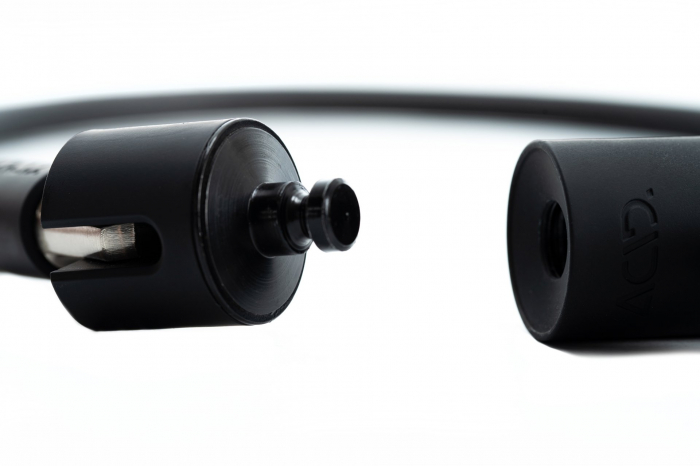 Antifurt Acid Cable Lock Corvid K180, 12x1800mm, negru [2]