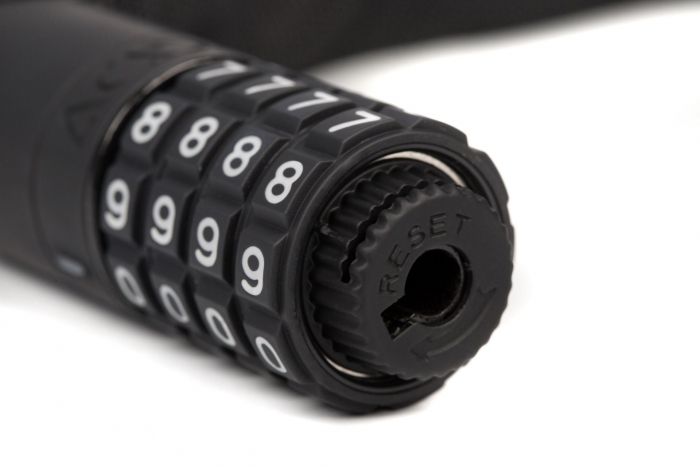 Antifurt cu cifru Acid Chain Combination Lock Corvid C100, 6x1000mm, negru [3]