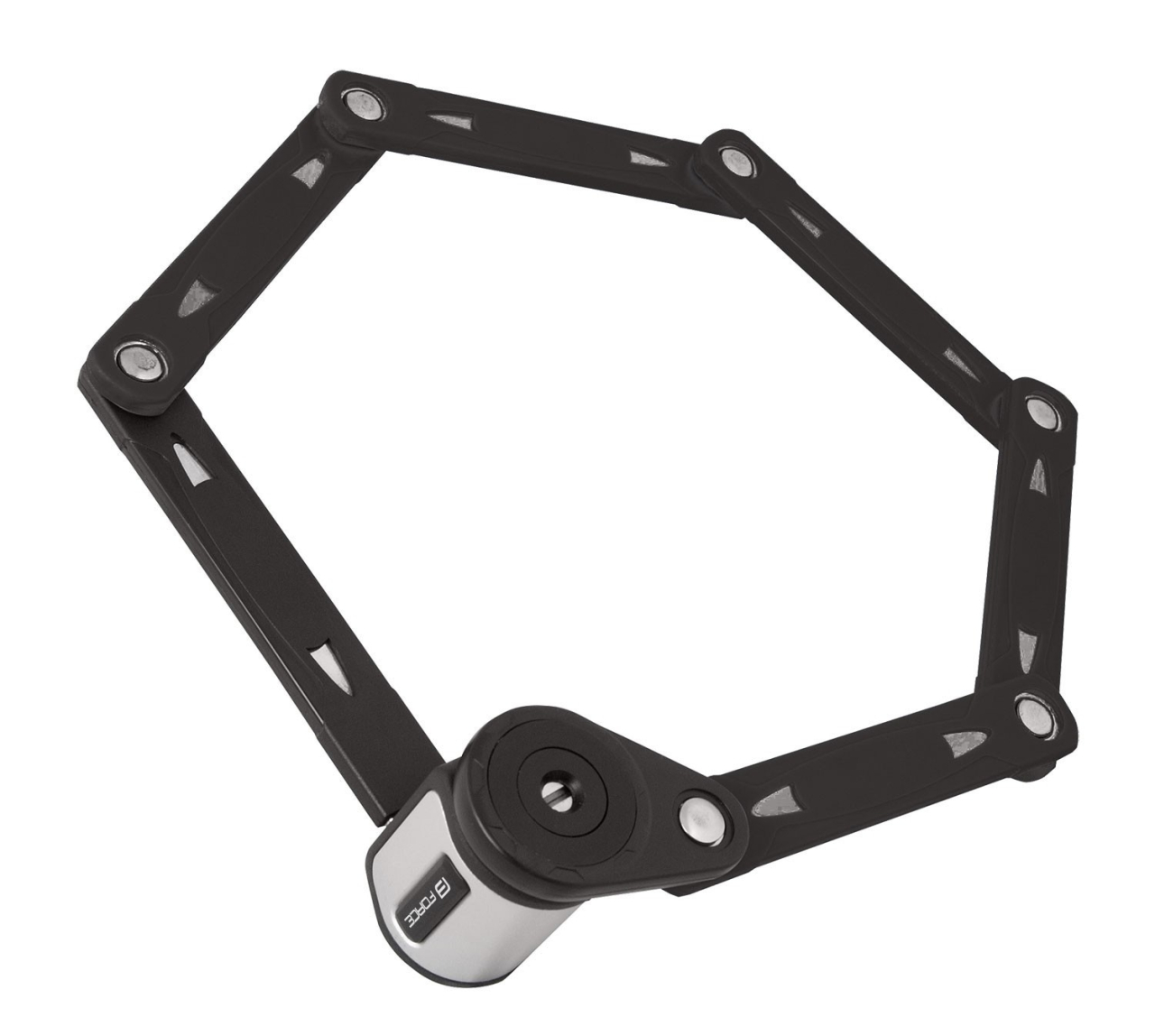 Antifurt modular Force Fold 80, 6 elemente, 80cm lungime, Negru, cu suport [3]