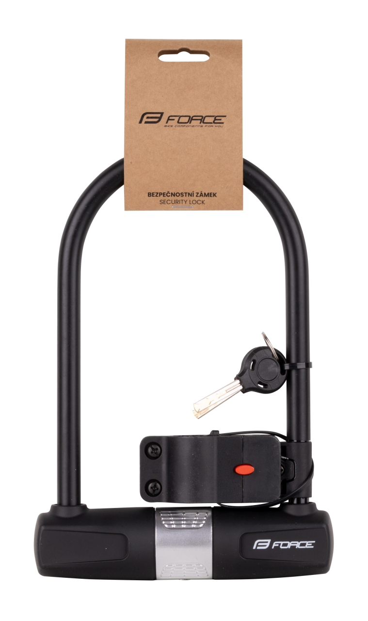 Antifurt U-lock Force cu suport de prindere 11.5x18.9cm Negru [2]