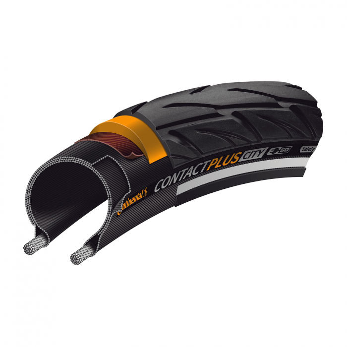 Anvelopa Continental Contact Plus City Reflex, Negru/Reflex, 28x1.60, 42-622 [3]