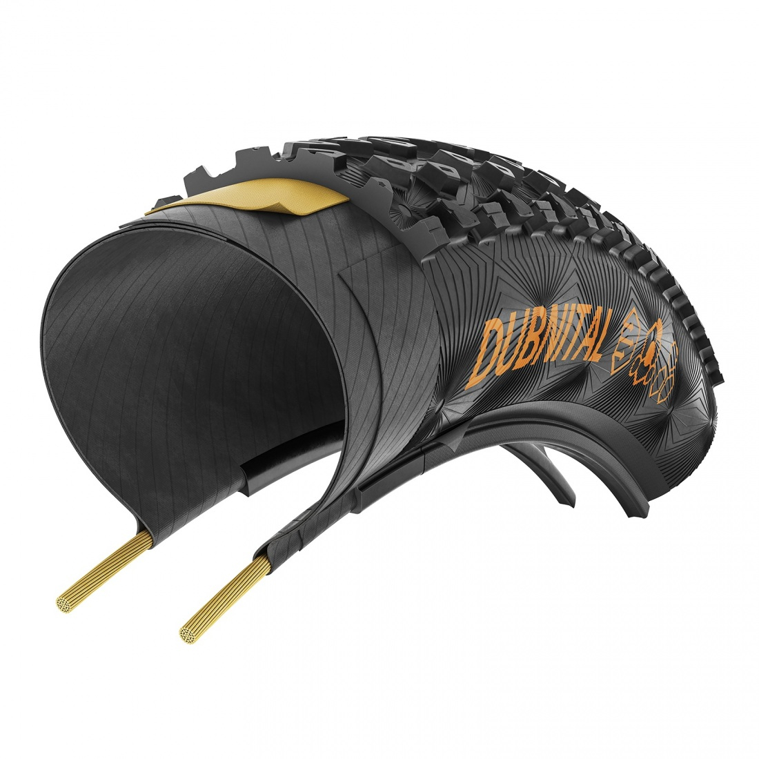 Anvelopa pliabila Continental Dubnital Trail Rapid 50-622 (29 X 2.0) Rapid comp, Tubeless Ready, black/black [3]
