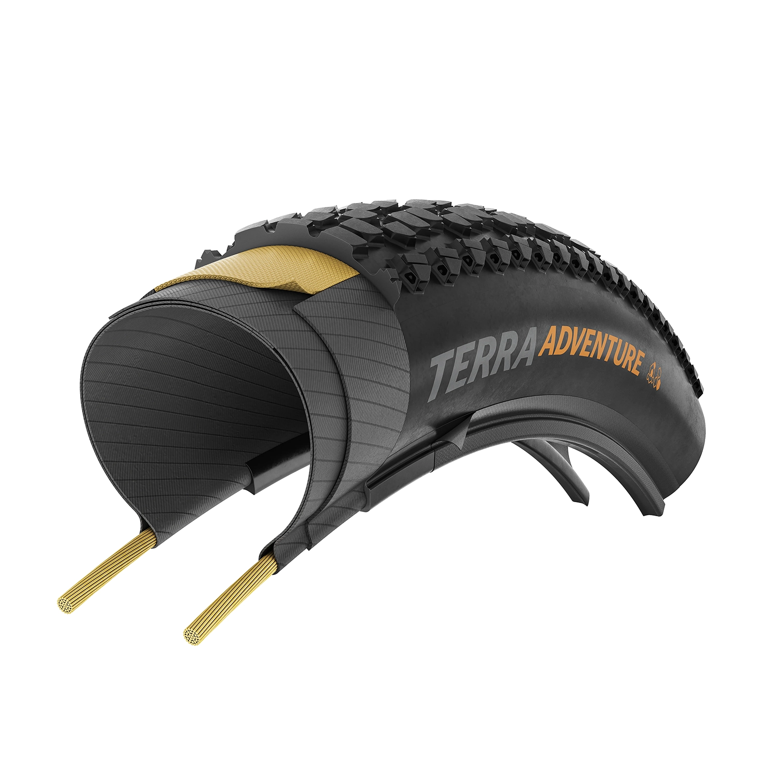 Anvelopa pliabila Continental Terra Adventure 28", Tubeless Ready, negru, 700x45C, 45-622 [3]