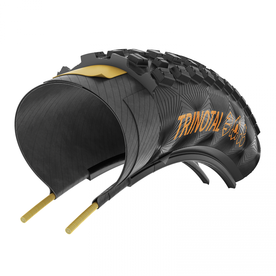 Anvelopa pliabila Continental Trinotal Race Rapid 60-622 (29 X 2.40) Rapid comp, Tubeless Ready, black/transparent [3]