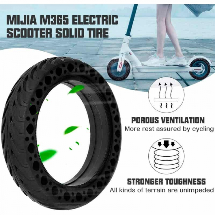 Anvelopa plina pentru trotineta Xiaomi Model V3, 8.5×2, Galben [4]