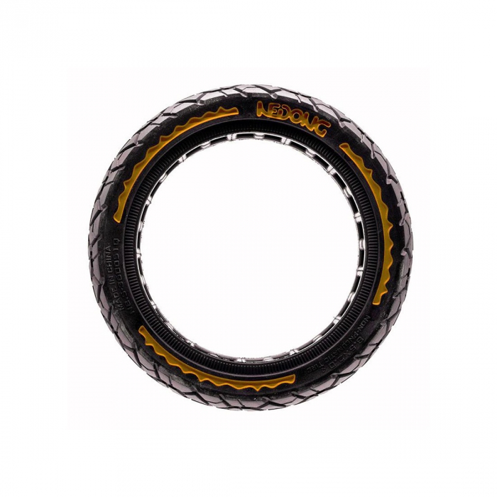 Anvelopa plina trotineta Nedong Ultra Light 8.5x2-6.1/B34 negru/galben [3]