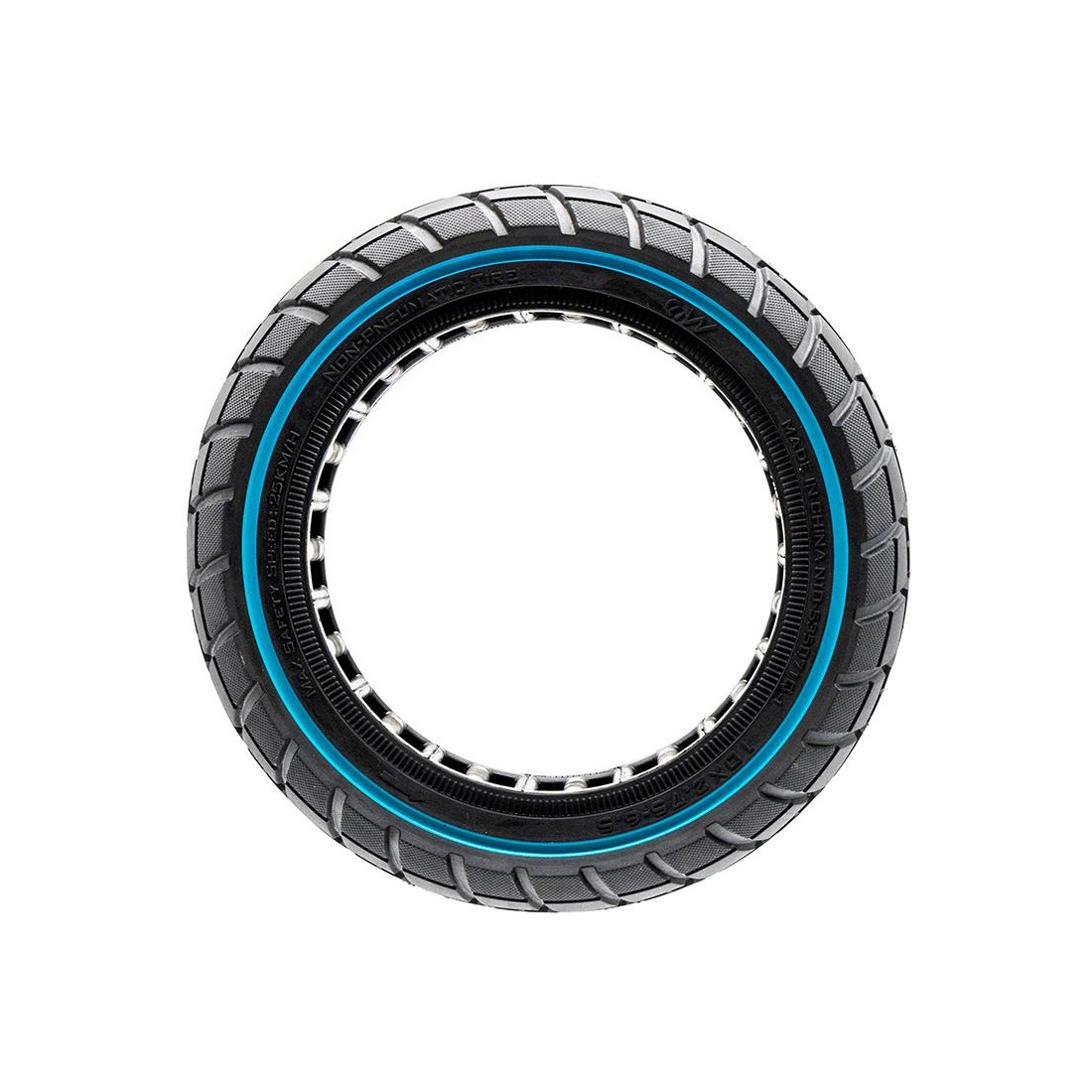 Anvelopa plina trotineta Ultra-Light E-Wheel 10x2.75-6.5/B55 - Blue line [3]