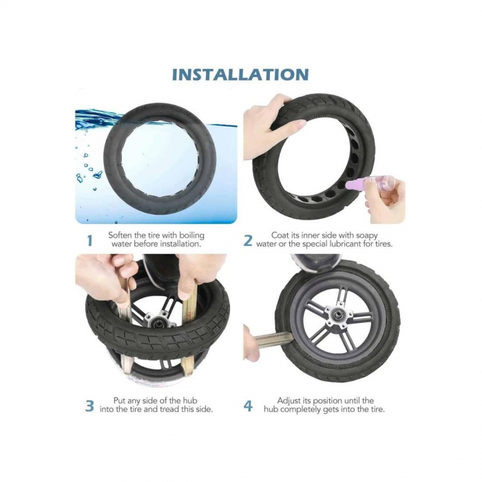 Anvelopa solida 8.5x2 pentru Xiaomi Mijia M365 / Pro [4]