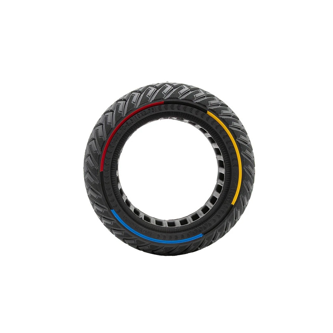 Anvelopa solida trotineta 10x2.70-6.5 tricolor [3]