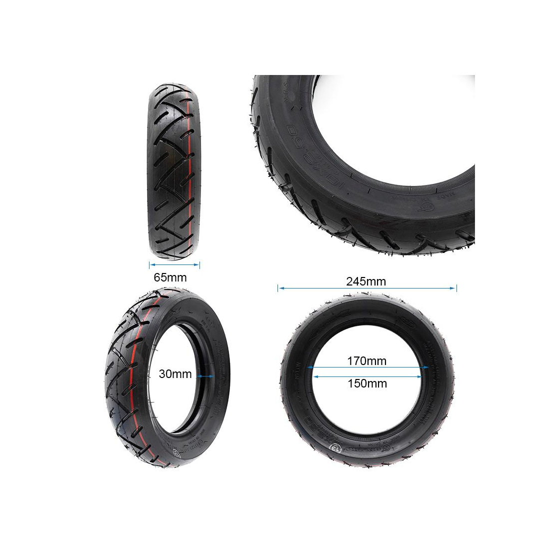 Anvelopa trotineta CST 10x2.5-6 [2]