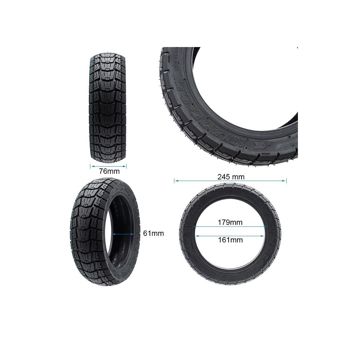Anvelopa tubeless Offroad trotineta Ewheel 10x2.75-6.5 [2]