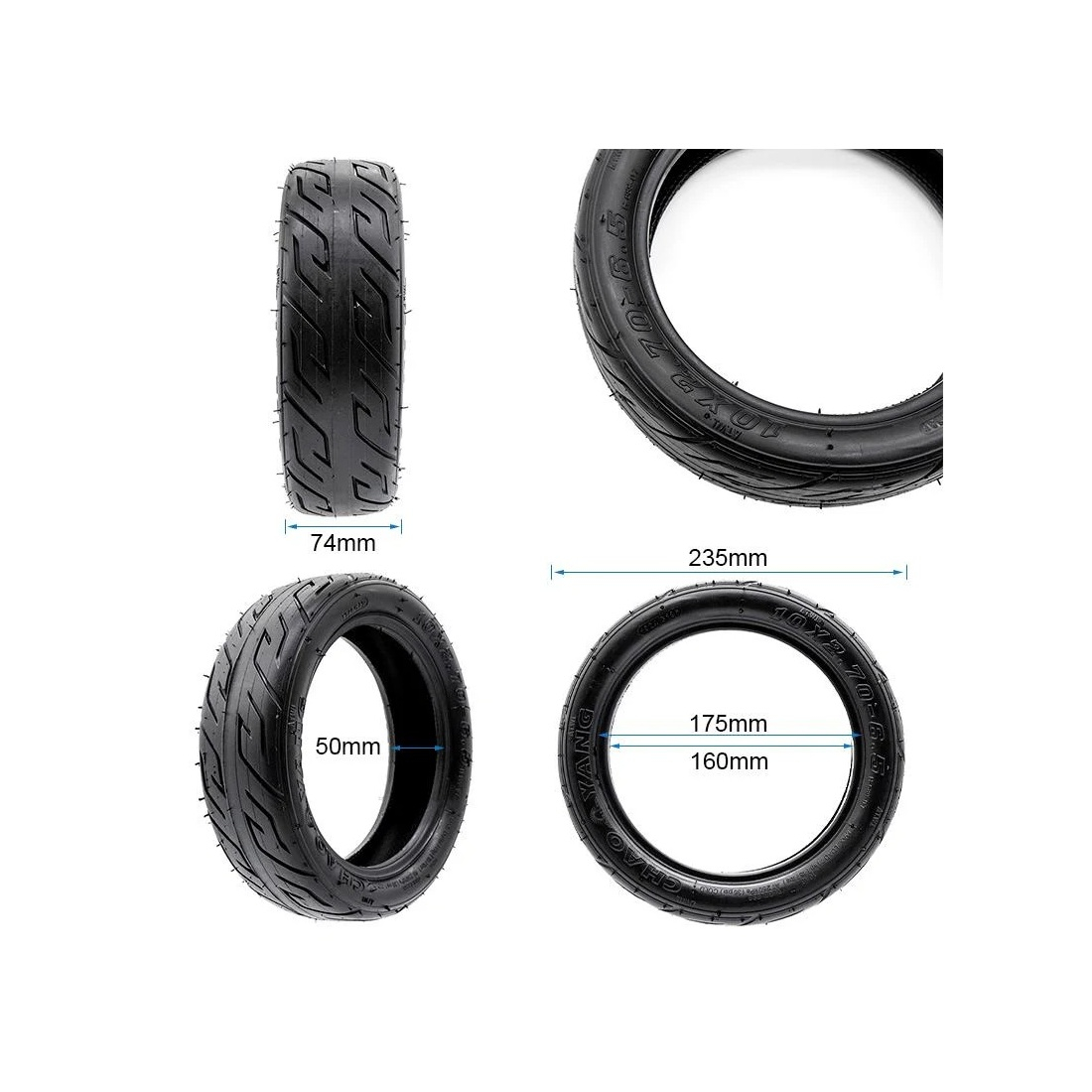 Anvelopa tubeless trotineta 10x2.7-6.5 Chaoyang [2]