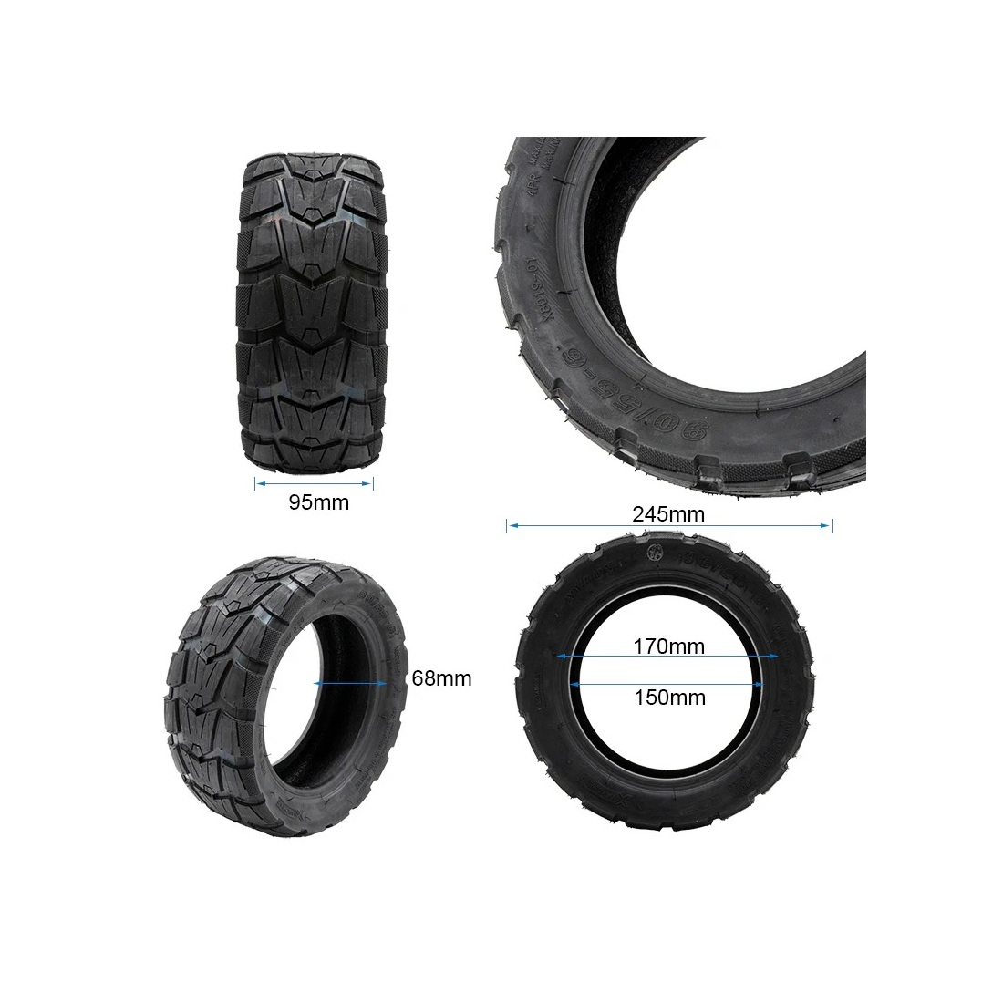 Anvelopa tubeless trotineta 90/55-6 Ninebot GT1 GT2 [2]