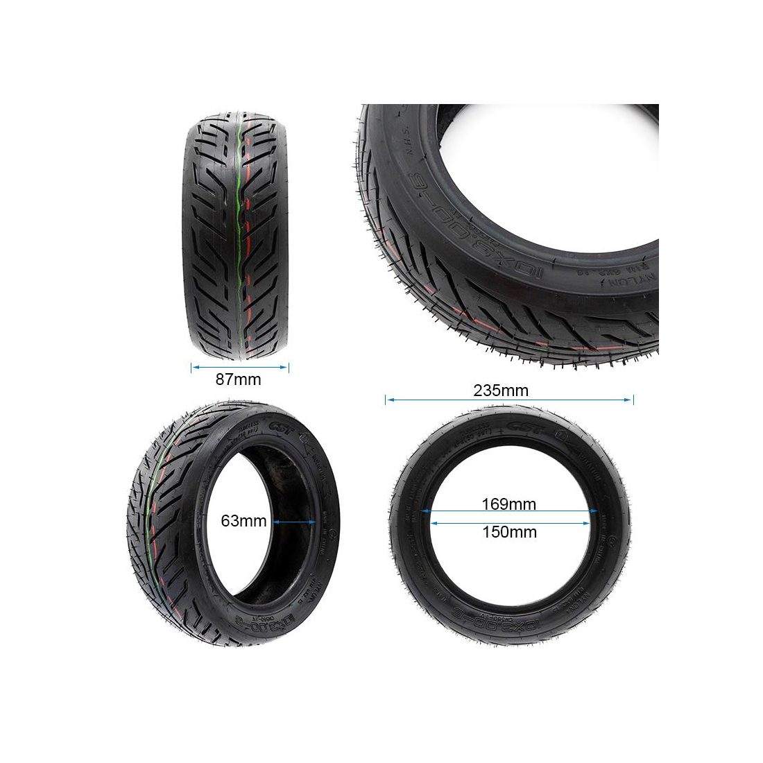 Anvelopa tubeless trotineta CST 10×3-6 [2]