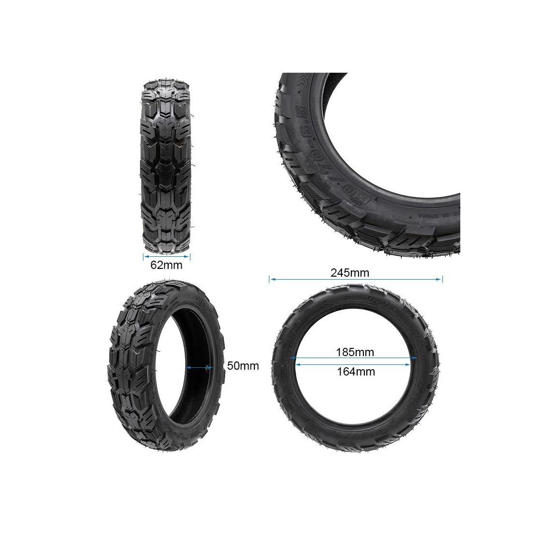 Anvelopa tubeless trotineta (Offroad/Cityroad) 60/70-6 [2]