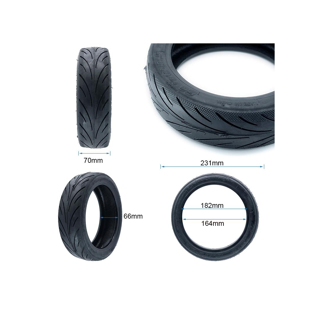 Anvelopa tubeless trotineta Wanda 60/70-6.5 [4]