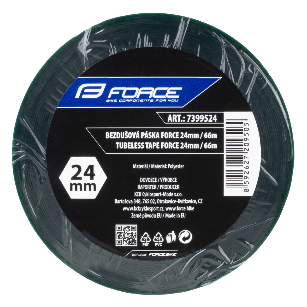 Banda tubeless Force, rola 66m, 24mm latime, verde [2]