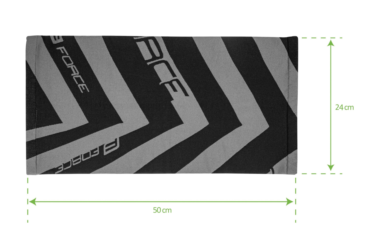 Bandana Force Arrow pentru iarna Negru/Gri, universala [2]