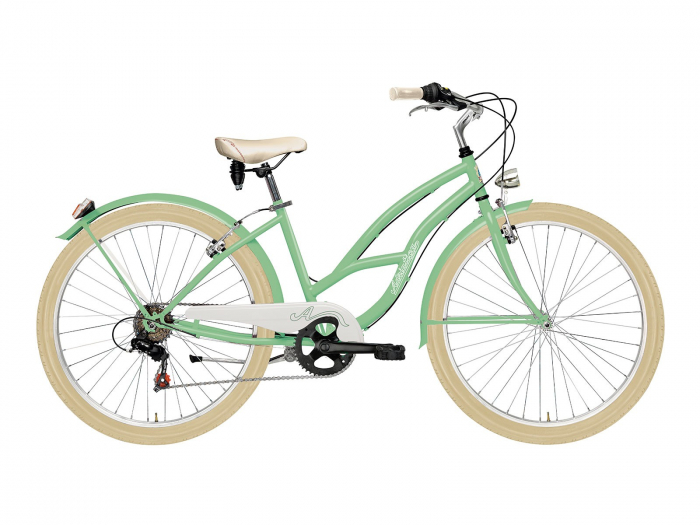 Bicicleta Adriatica Cruiser Lady 26 6V verde 45 cm [1]